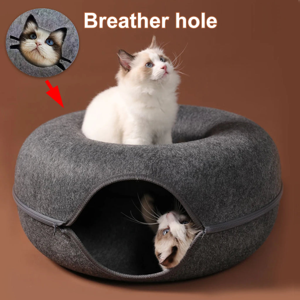 Felt Donut Tunnel Bed